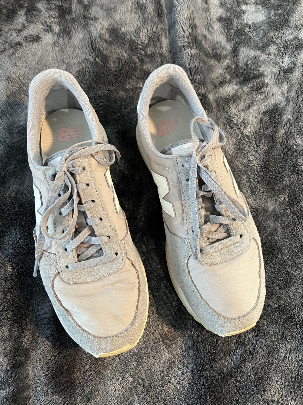 New Balance Women's Neutral Gray Lifestyle Sneakers - Classic Suede & Mesh